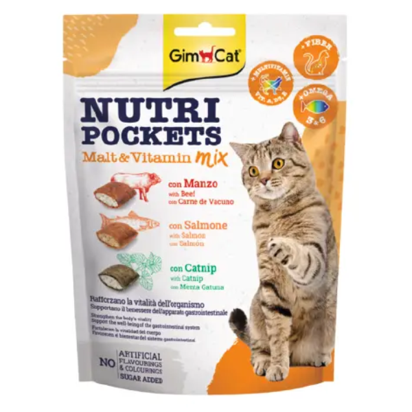 GIMCAT NUTRIPOCKETS MULTIVIT MIX 150GR