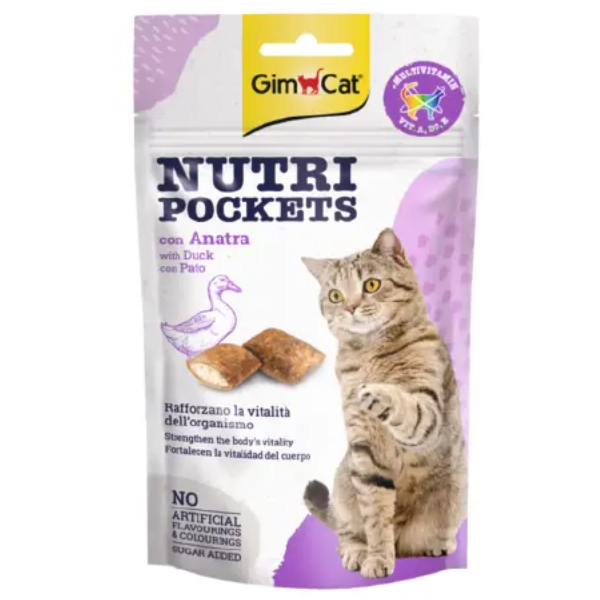 GIMCAT NUTRIPOCKETS DUCK 60G