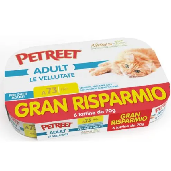 PETREET VE04 POLLO 6X70GR VALUE PACK
