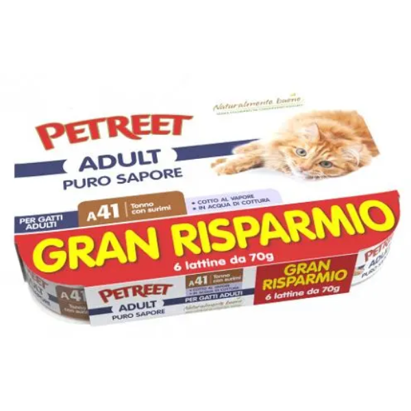 PETREET A41 ARAGOSTA 6X70GR VALUE PACK