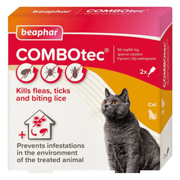 BEAPHAR COMBOTEC CAT 2 PIPETTES 50MG
