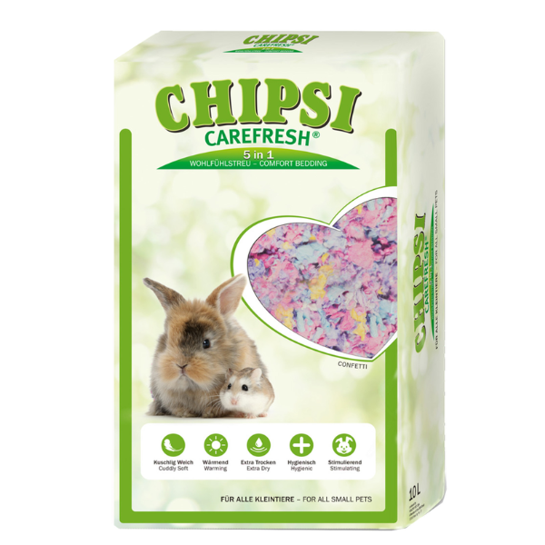 CHIPSI CAREFRESH PET BEDDING CONFETTI 10L