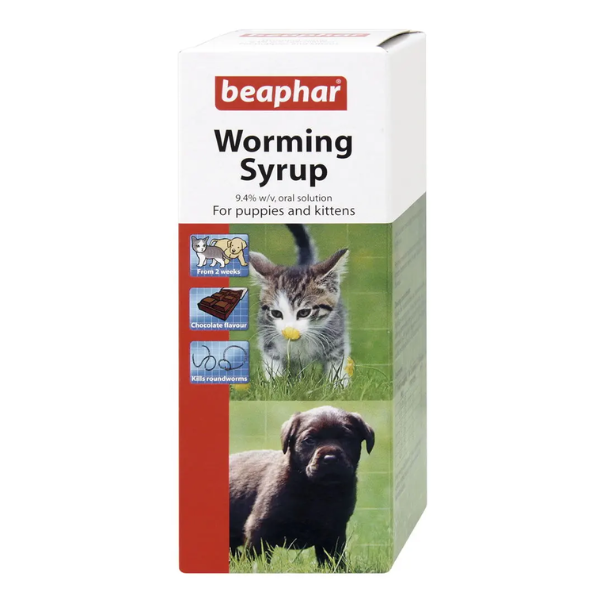 BEAPHAR PUPPY and KITTEN  WORMING SYRUP 45ML