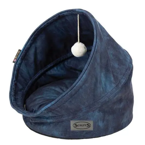 SCRUFFS KENSINGTON CAT BED NAVY