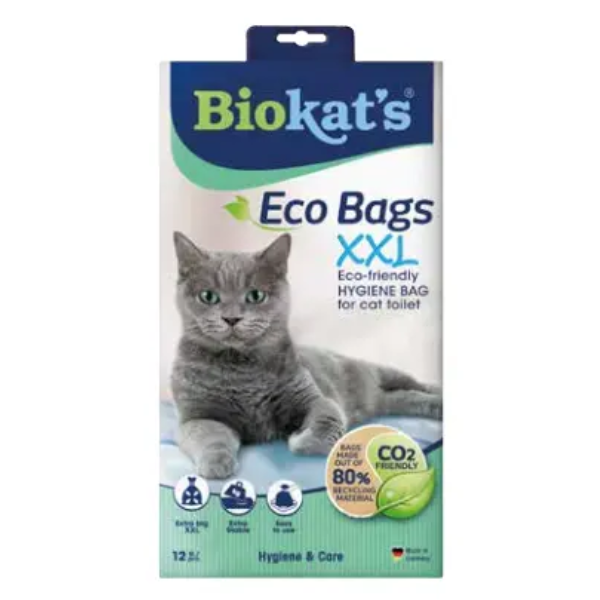 BIOKAT'S ECO BAGS XXL F/LITTER TRAY 12 PCS