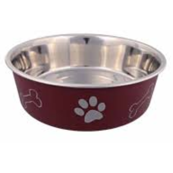 Trixie Stainless steel bowl with plastic coating, 1.5 l/ø 21 cm