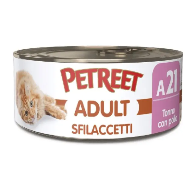 PETREET A21 TONNO ROSA SFILACCETTI DI POLLO