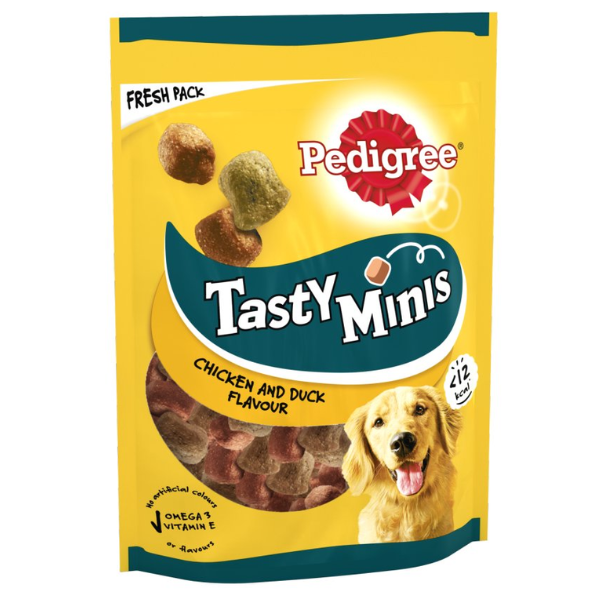 PEDIGREE TASTY MINIS CHEWY CUBES CHICKEN & DUCK - 130G