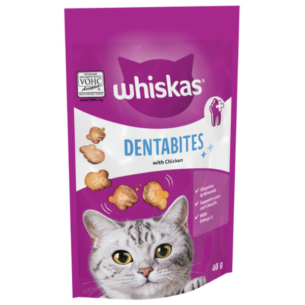 WHISKAS DENTA BITES CHICKEN - 40G