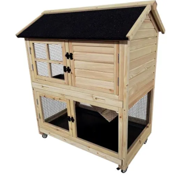 WOODLAND HUTCH WHEELS FLAPPY PINUS