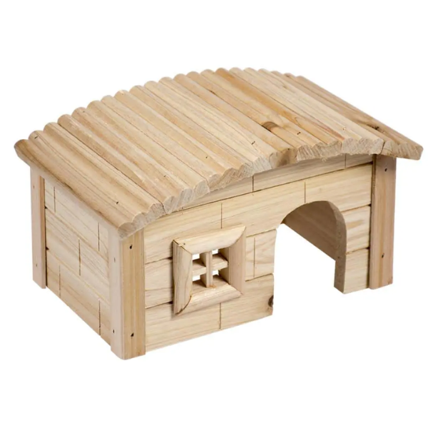 DUVO WOODEN LODGE DOME ROOF SMALL ANIMAL