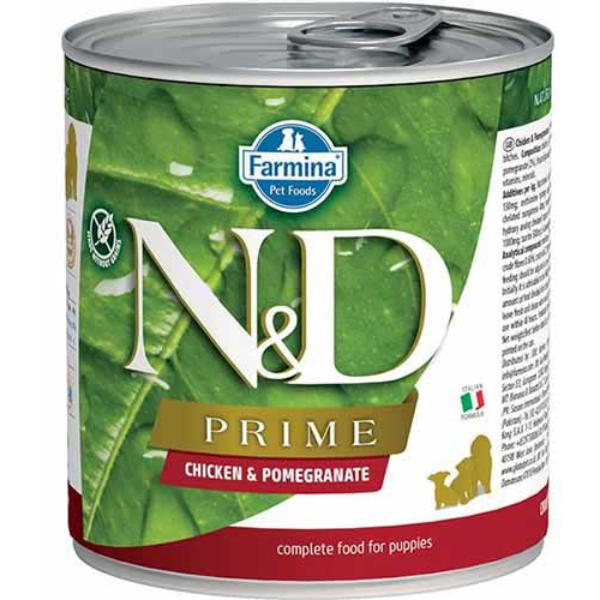 N&D Wet Prime Puppy Chicken & Pom 285g