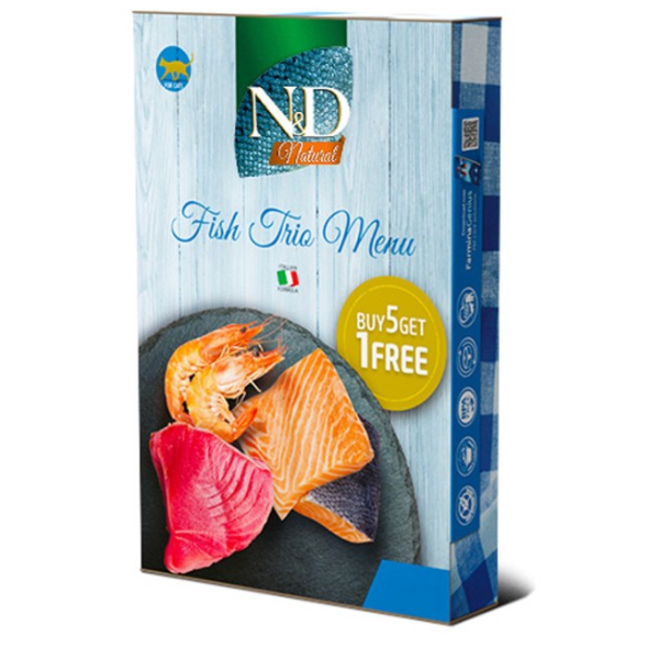 N&D Natural Cat Fish Trio Menu 6 Pack