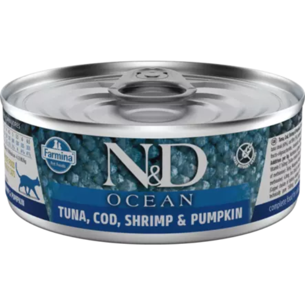 N&D Wet Ocean Cat Tuna/Cod/Shrimp & Pumpkin 70g