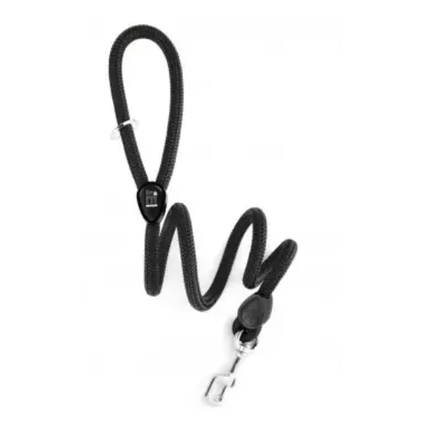 Memopet Black Nylon Lead Med 180cm