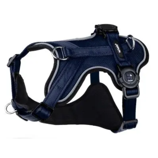 MEMOPET DARK BLUE H-HARNESS M 2.2CM
