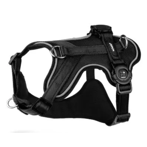 MEMOPET BLACK H-HARNESS L 2.8CM