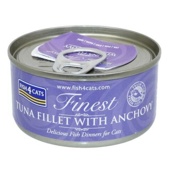 Fish4Cats Finest Tuna Fillet with Anchovy 70g