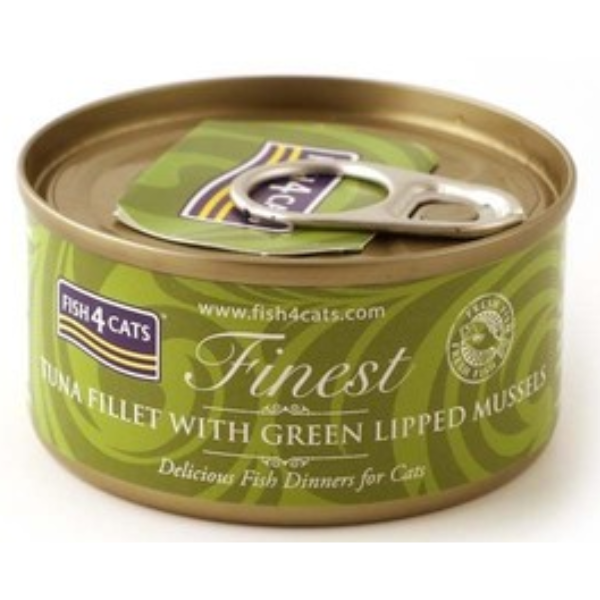 Fish4Cats Finest Tuna Fillet with Mussel 70g