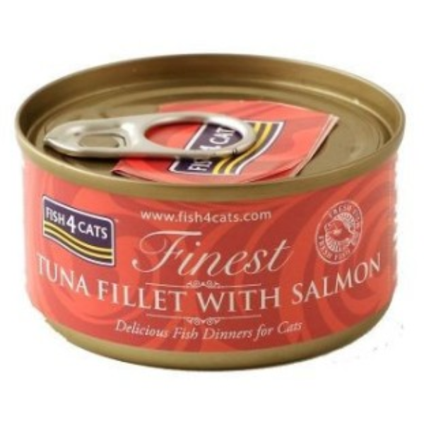 Fish4Cats Finest Tuna Fillet with Salmon 70g