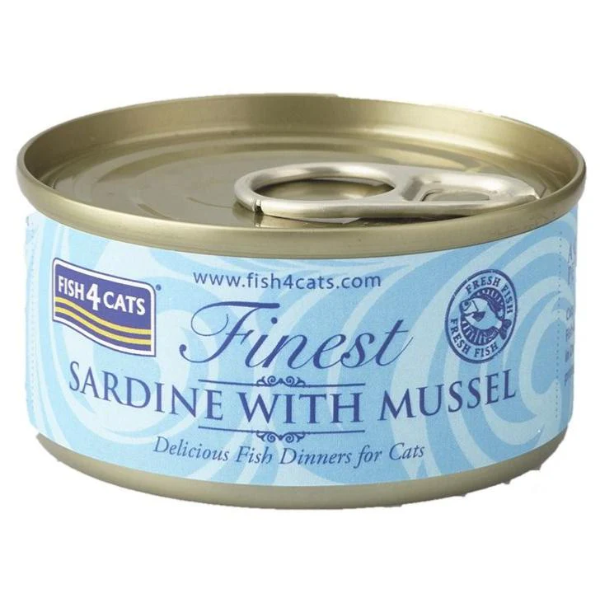 Fish4Cats Finest Sardine with Mussel 70g