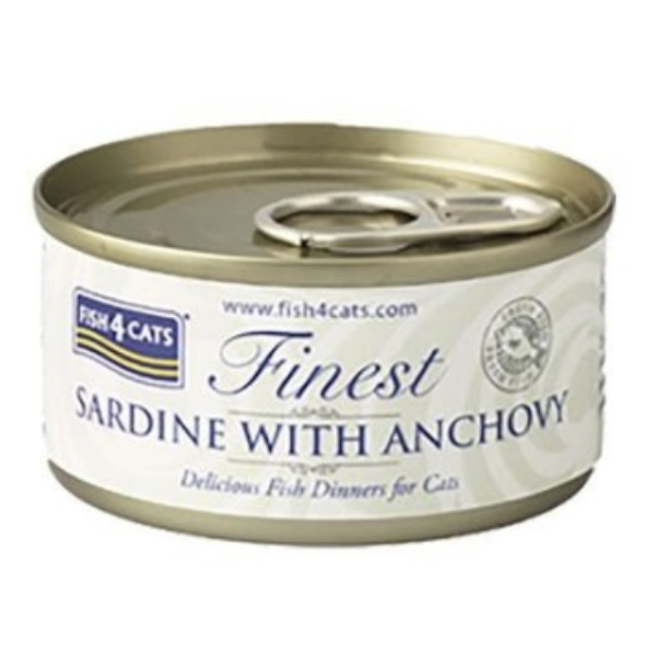 Fish4Cats Finest Sardine with Anchovy 70g