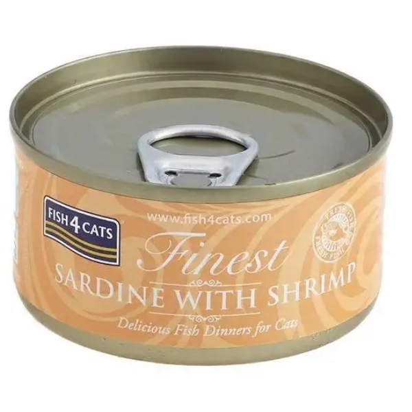 Fish4Cats Finest Sardine with Shrimp 70g