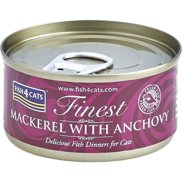 Fish4Cats Finest Mackerel with Anchovy 70g
