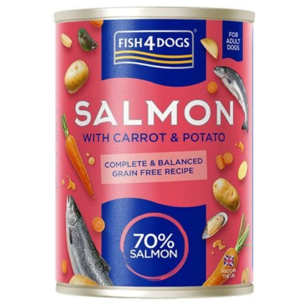 Fish4Dogs Finest Complete Salmon with Carrot & Potato 395g