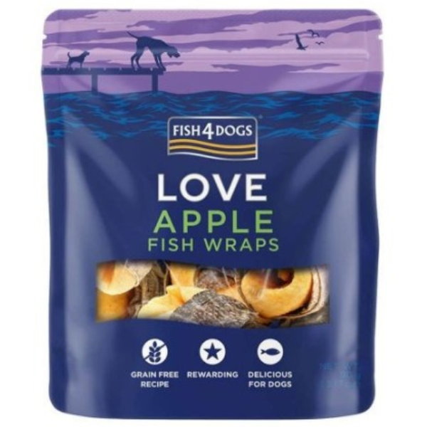 Fish4Dogs Love Apple Fish Wraps 90g