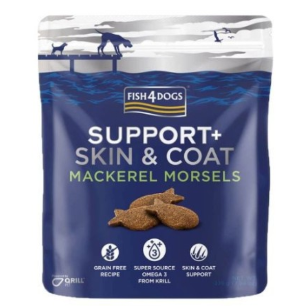 Fish4Dogs Support+ Skin & Coat Mackerel Morsels 225g