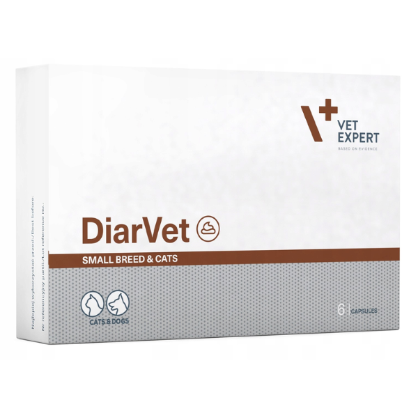 Vet Expert DiarVet Small Breed & Cats (30 caps. Toff)