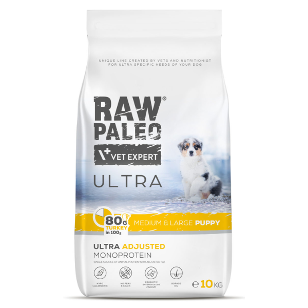 Raw Paleo Ultra Turkey Medium & Large Puppy