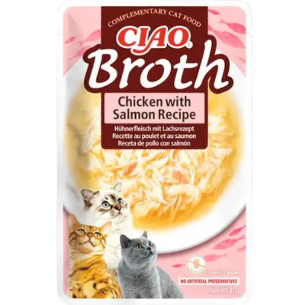 CHURU CIAO EU828 BROTH CHICKEN W/SALMON
