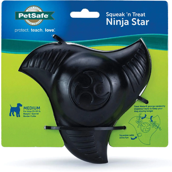 BUSY BUDDY NINJA STAR DOG TOY MEDIUM