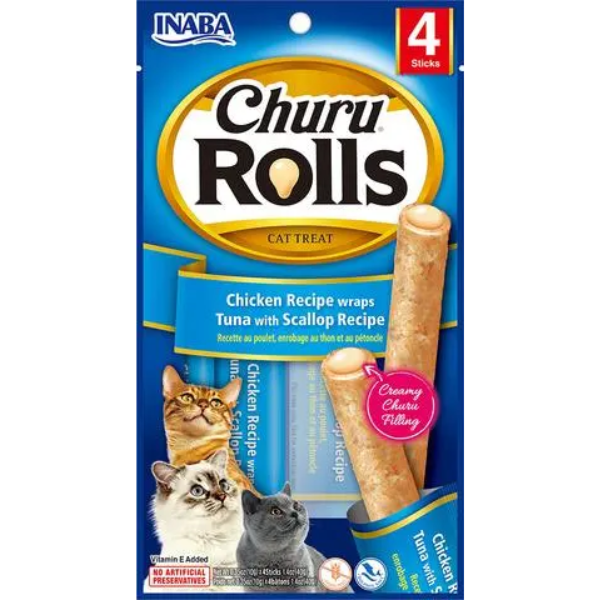 CHURU ROLLS 732 CHICKEN WRAP TUNA AND SCALLOP