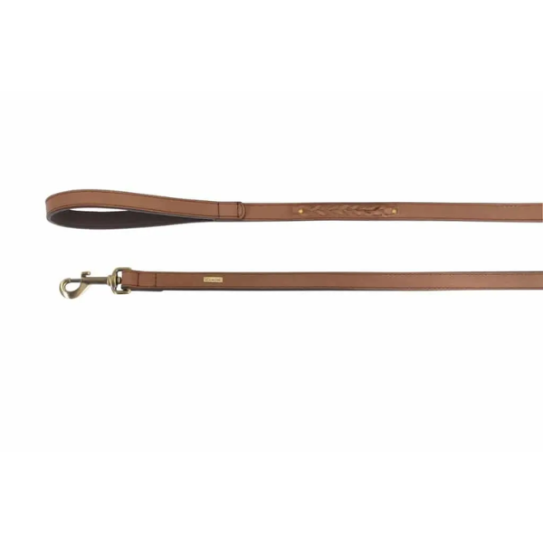 LEATHER LEAD WITH TWISTED DESIGN