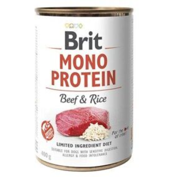 BRIT- MONO BEEF & RICE 400G