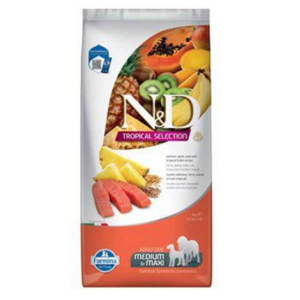 N&D Tropical Dog Adult Medium Maxi Salmon