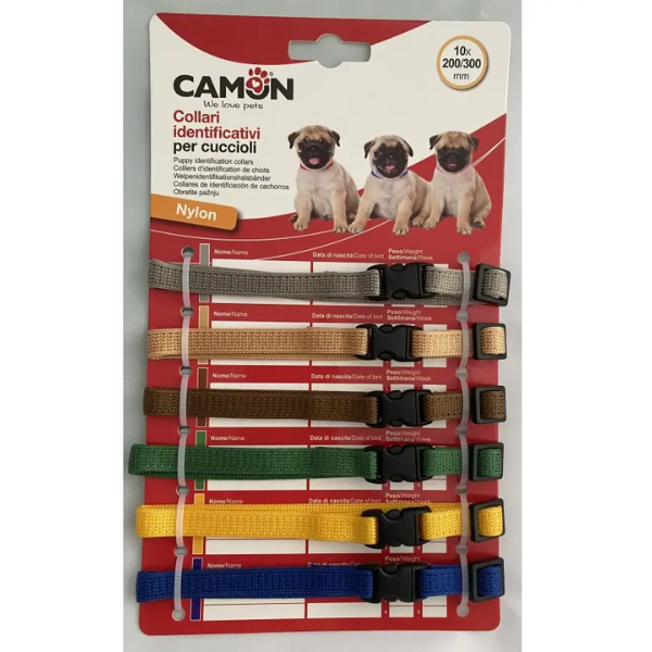 PUPPY MARKER COLLARS 6PCS