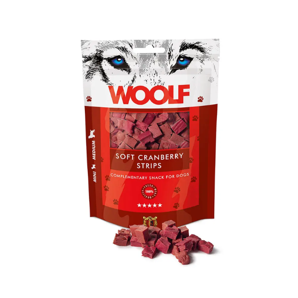 WOOLF SOFT CRANBERRY STRIPS