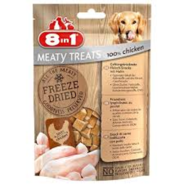 8IN1 MEATY TREATS CHICKEN CS X8PCS