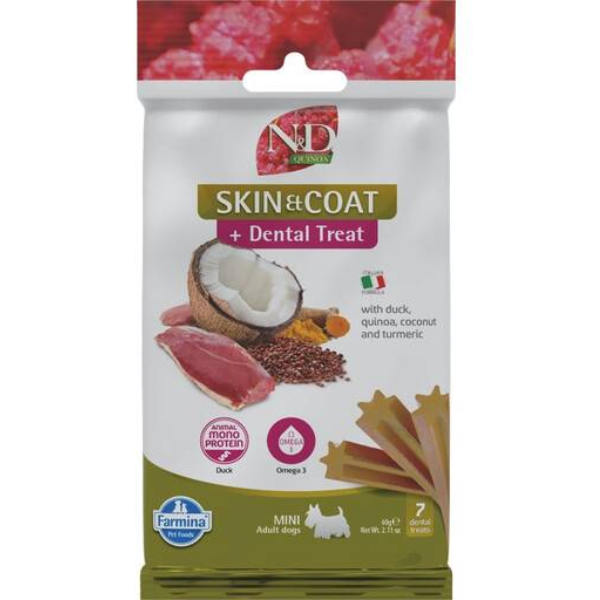 N&D Quinoa Treat Skin & Coat Duck Mini 60g