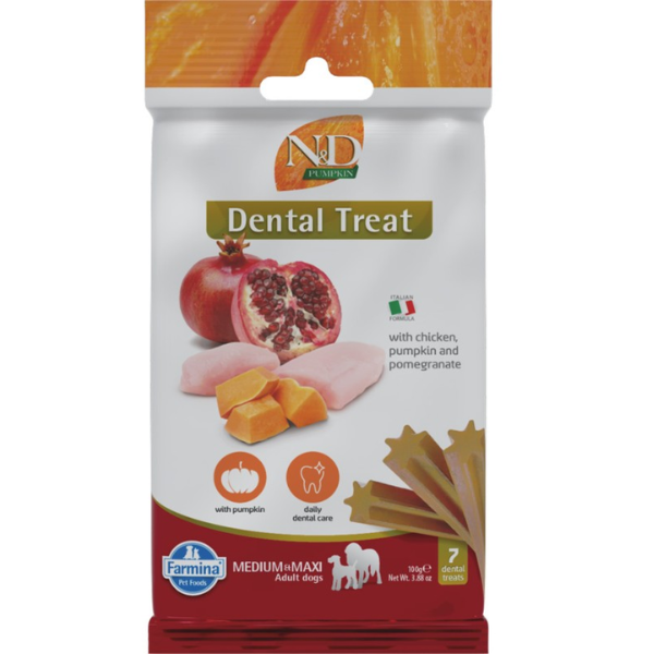 N&D Pumpkin Treat Med/Maxi 100g