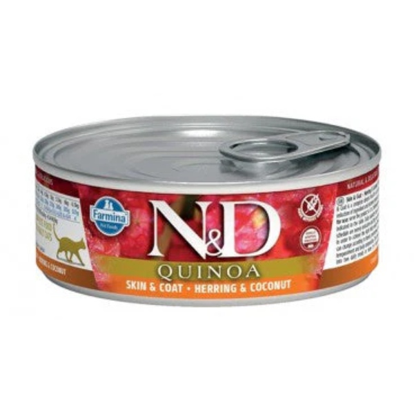 N&D Wet Quinoa Cat Herring & Coconut 80g