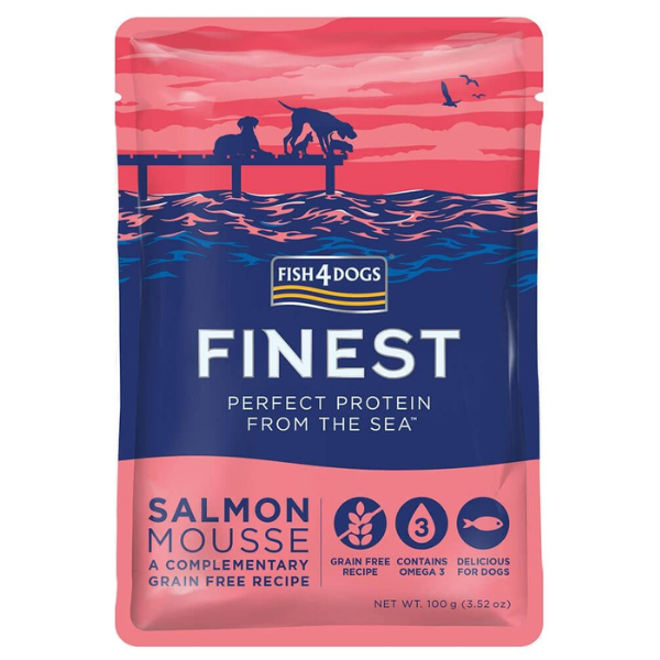 FISH4DOGS FINEST SALMON MOUSSE 100G