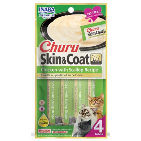 CHURU SKIN & COAT 674 CHICKEN W/SCALLOP