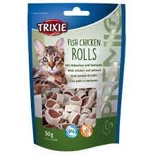 Trixie Cat Fish Chicken Rolls, 50g