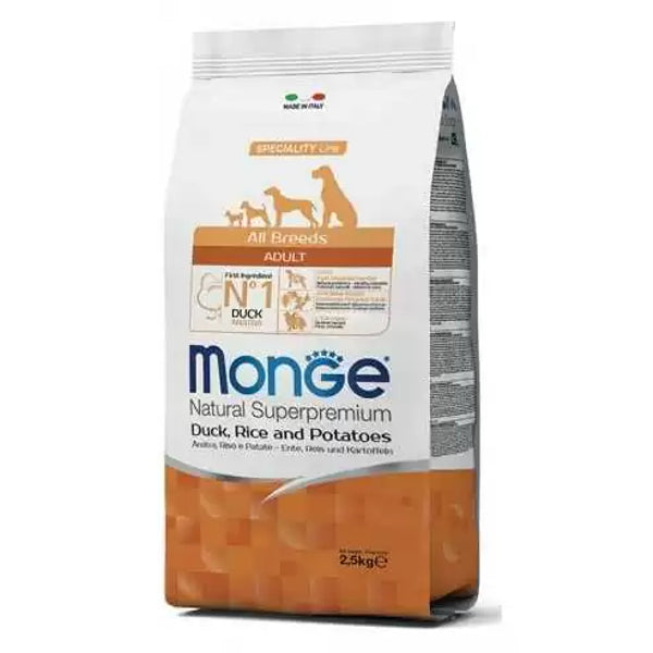 Monge All Breeds Adult Duck with Rice & Potatoes 2.5kg