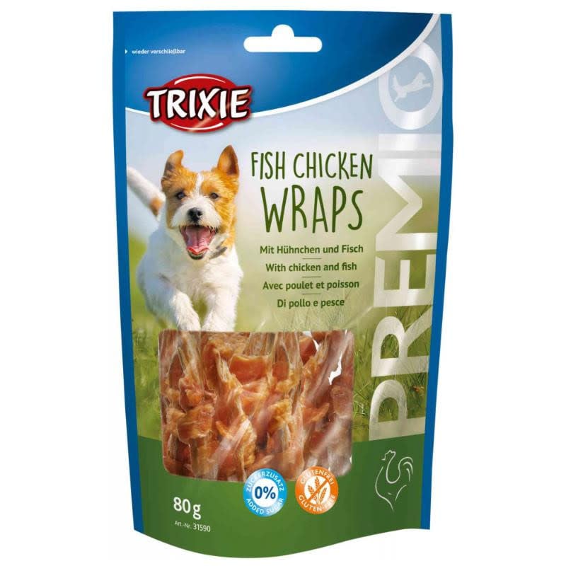 Trixie Fish Chicken Wraps, 80g